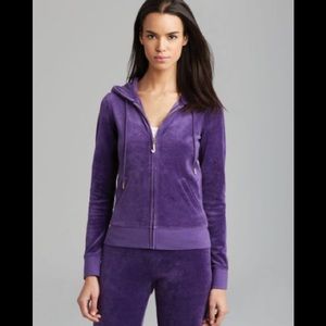 Juicy Couture Purple Velour Hoodie